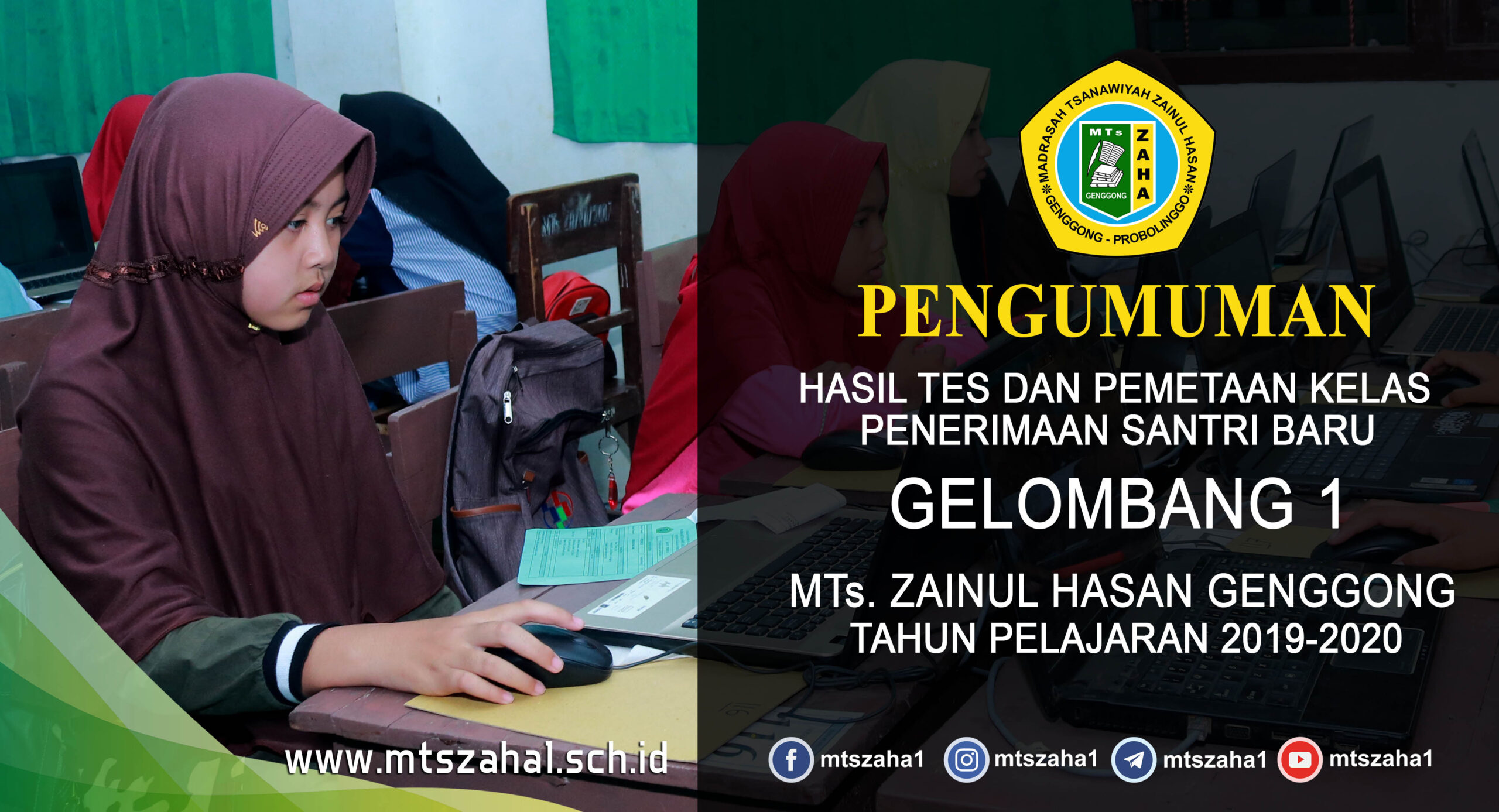 Hasil Tes Gelombang 1 PPDB 2019-2020